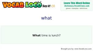 Video thumbnail for what