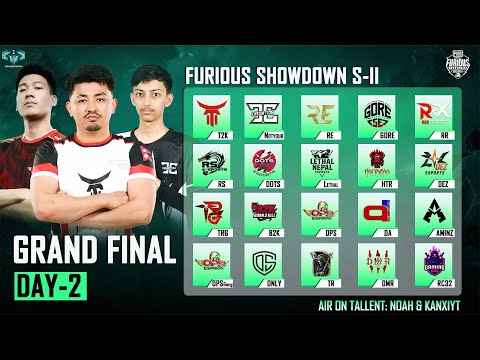 FURIOUS SHOWDOWN - S II | GRAND FINAL (DAY--2) | GP ESPORTS #t2k #notyour #htr #re #gore #trg