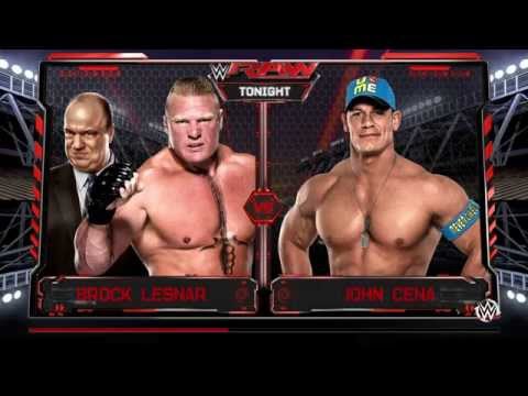 PS4 WWE 2K16 Gameplay - John Cena Vs. Brock Lesnar (720p)