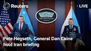 LIVE: US's Hegseth and Caine hold a briefing on Iran
