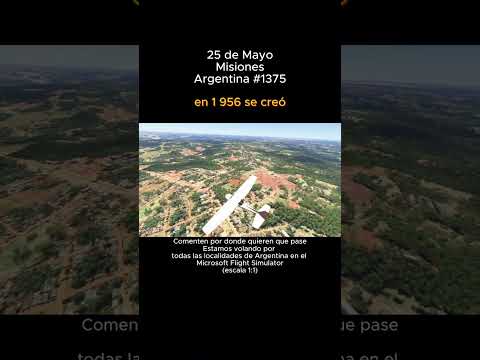 25 de Mayo, Misiones desde el Microsoft Flight Simulator #25demayo #misiones #msfs #argentina