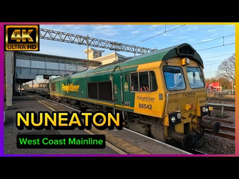 Freight Power on the WCML! “UNBELIEVABLE” Double 90s, RHTT & Fast Passing Trains — Nuneaton Part 1