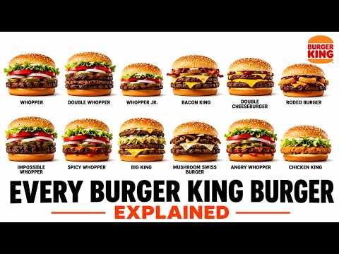 Every Iconic Burger King Burger Explained