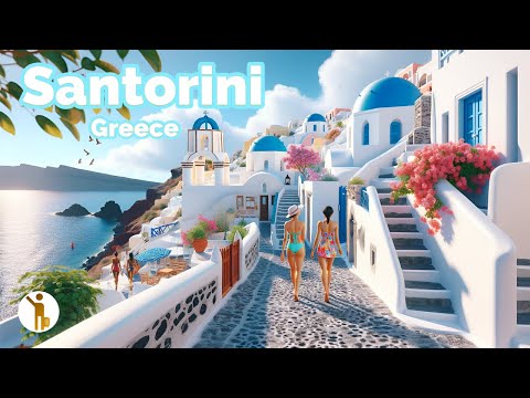 Santorini, Greece 🇬🇷 - A Luxurious Playground- 4k HDR 60fps Walking Tour (▶239min)