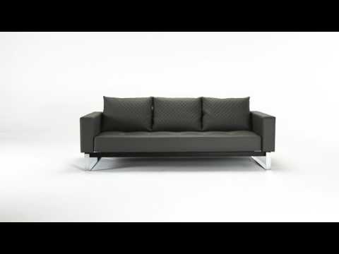 Cassius Quilt Deluxe Grey Sofa Bed by Innovation Living