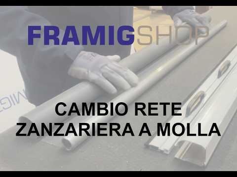 Anteprima video cambio rete zanzariera a molla