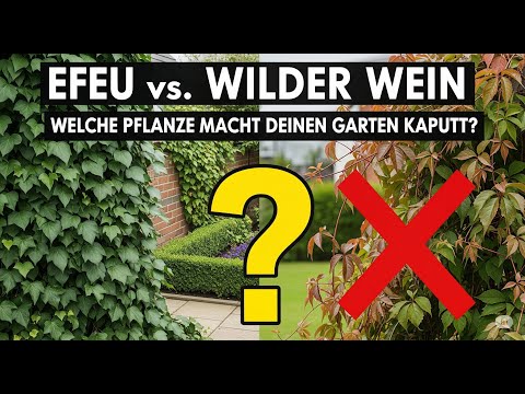 Efeu vs  Wilder Wein – Welche Pflanze macht deinen Garten kaputt
