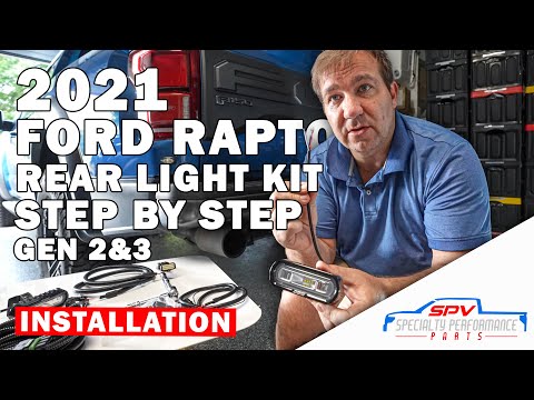 Ford F-150 Raptor Rear Light Kit Installation Step By Step Gen 2 & Gen 3 2017-2020 & 2021+ 2022 2023