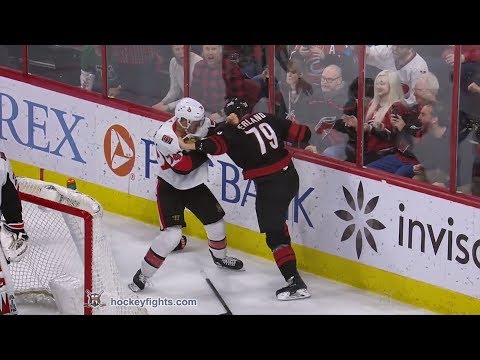 Mark Borowiecki vs Micheal Ferland Jan 18, 2019