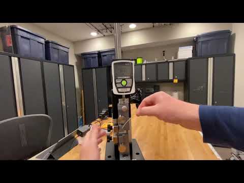 Line Strength Test Demonstration using a Digital Force Gauge