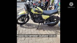 Yezdi Scrambler Outlaw Olive green