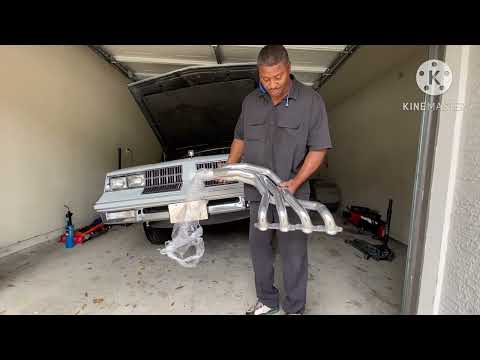 82 Cutlass LS Swap headers installed simple and easy