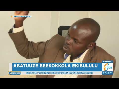 Abatuuze Beekokkola Ekibululu , Bagamba Basula ku Tebuukye lwa Kizikiza.