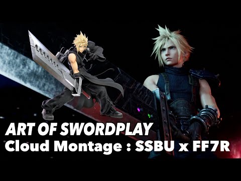 Art of Swordplay: Cloud Montage | Super Smash Bros Ultimate x FF7R