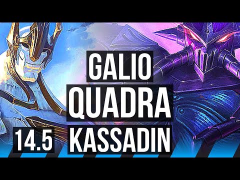 GALIO vs KASSADIN (MID) | Quadra, 800+ games, 14/4/8 | EUW Master | 14.5