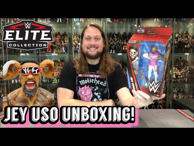 Vídeo relacionado con Mattel WWE Elite Series 124 Jey Uso Figura de acción y Accesorios, Figura de acción Coleccionable de 15,24 cm con 25 Puntos de articulación y Manos Intercambiables, JHT68