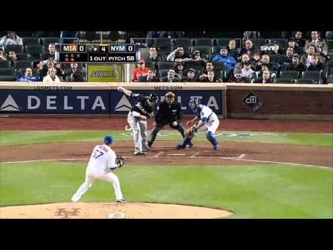 2012/04/24 Santana's 11 strikeouts