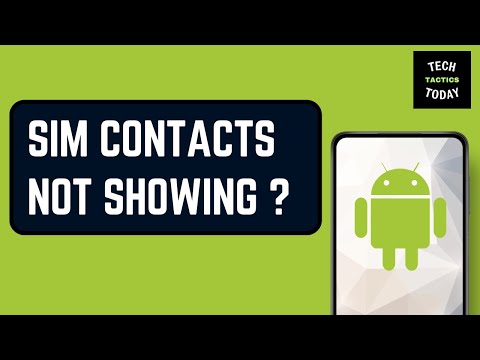 How to Fix SIM Contacts Not Showing in Android
