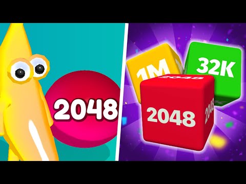 Jelly Man 2048 x Chain 2048  -  123456789 Number Runner Walkthrough Gameplay (Max Level)