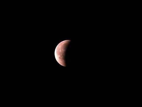 Lunar eclipse 28.07.2018: after totality
