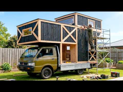 Man Transforms Old Pickup Truck into Dream Camper | Start to Finish by @yudaikawase