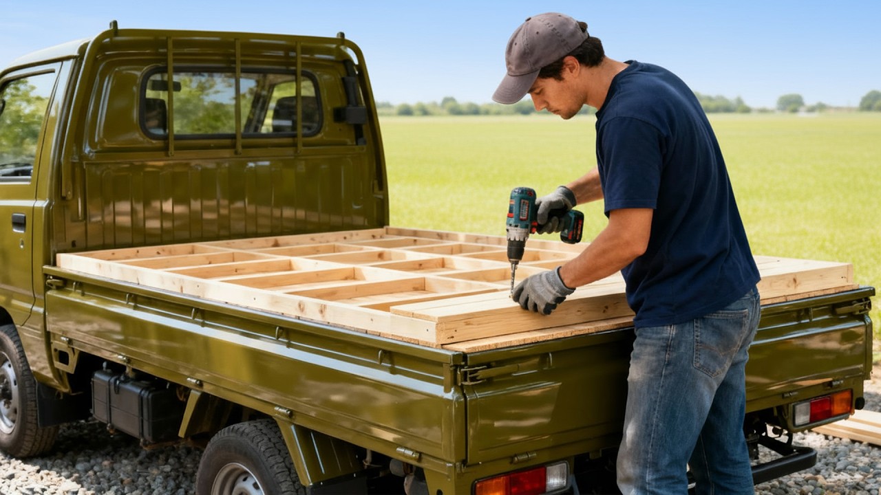 Man Transforms Old Pickup Truck into Dream Camper | Start to Finish by @yudaikawase
