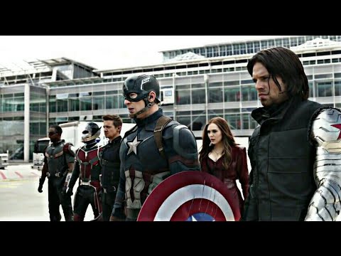 Batalha Aeroporto/Time Stark Vs. Time Cap. DUBLADO HD | Capitão América : Guerra Civil ( 2016 ) IMAX