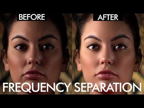High End Retouching using Frequency Separation in Adobe Photoshop اردو हिंदी`