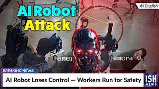 AI Robot Loses Control — Workers Run for Safety