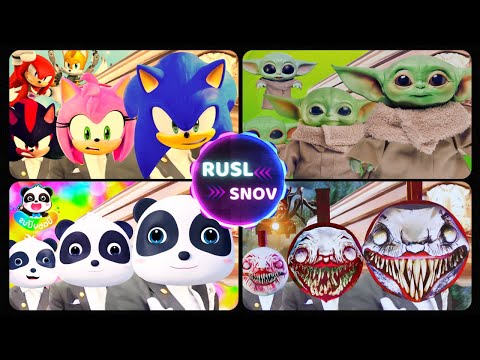 Choo Choo Charles VS Baby Yoda VS Baby Bus VS Sonic Prime  - Coffin Dance (COVER)