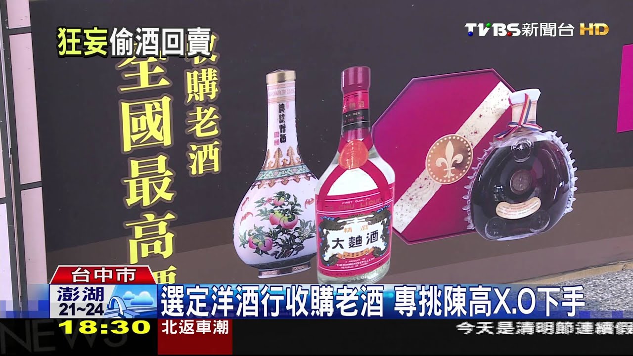 愛喝又沒錢!男偷老酒再賣回 17瓶賣15萬