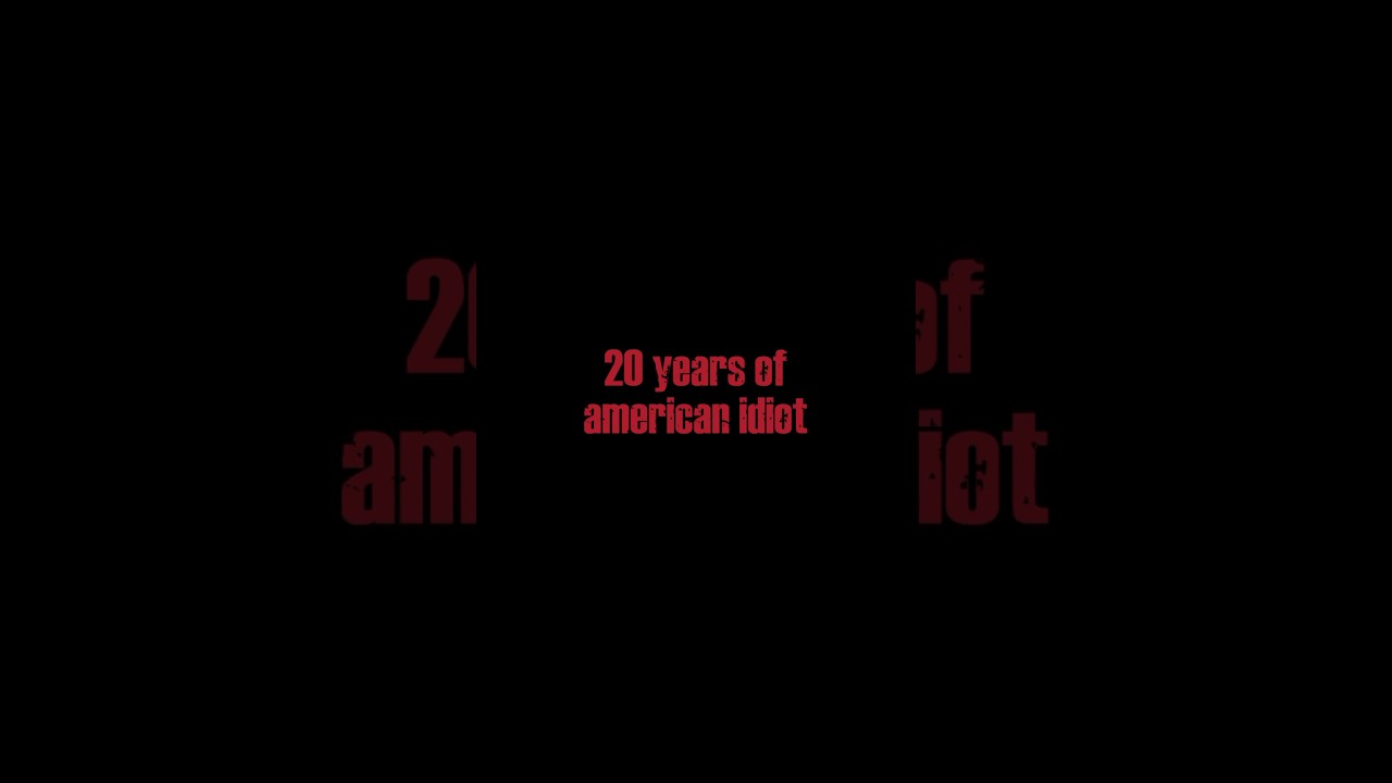 20 Years of American Idiot, the brand new documentary comes out October 25th.