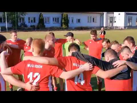 Radość z wygranej po meczu LKS Grom Prace Małe 1-4 KS Walka Kosów (B klasa)