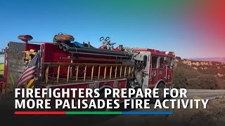 High winds return to LA, firefighters prepare for more Palisades Fire activity