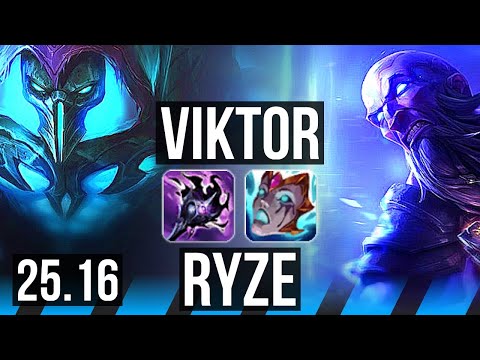 VIKTOR vs RYZE (MID) | 6/1/6 | KR Master | 25.16