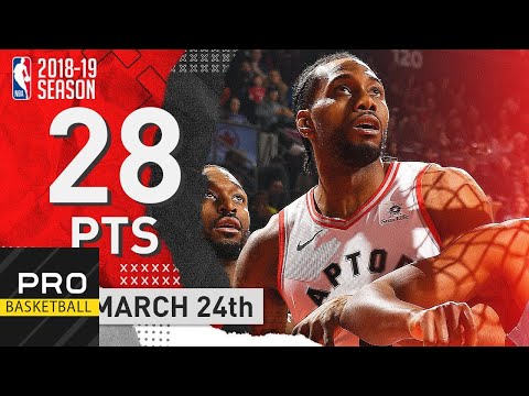 Kawhi Leonard Full Highlights Raptors vs Hornets | Mar. 24, 2019 | NBA Season