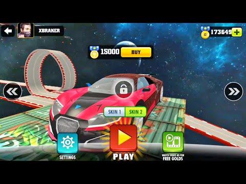 Impossible Car Tracks 3D - New Bugatti Skin Unlocked - Campaing Mode Level 20 Completed Gameplay