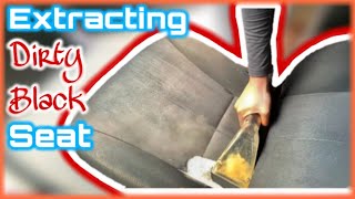 DETAILING & EXTRACTING DIRTY BLACK SEATS〡NO VOICE OVER 〡JUST TOOL SOUNDS