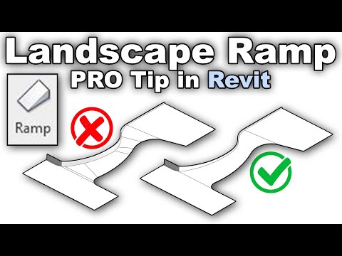 Landscape Ramp - PRO Tip in Revit Tutorial