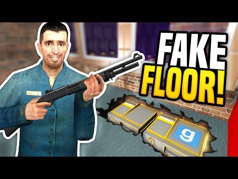 HIDING UPGRADED MONEY PRINTERS IN FAKE FLOOR - Gmod DarkRP | Base Building!