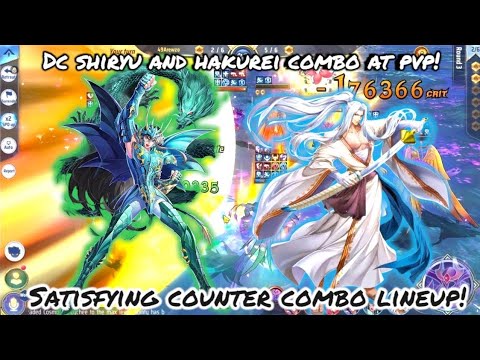 Saint Seiya: Awakening (KOTZ) - DC Shiryu and Hakurei Combo at PvP! Satisfying Counter Combo Lineup!