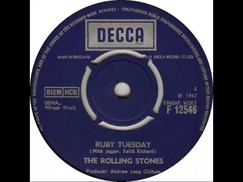 UK New Entry 1967 (14) The Rolling Stones - Ruby Tuesday
