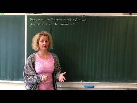 Mengenangaben mit plus/ autant/ moins de