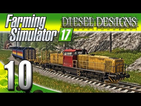 Farming Simulator 2017 Gameplay :EP10: Trains, Grains, and Logging! (PC HD Goldcrest Valley)