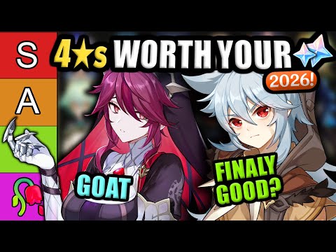 THESE ARE THE BEST 4 STAR CHARACTERS! ★Updated Genshin Impact 4 Star Tier List★