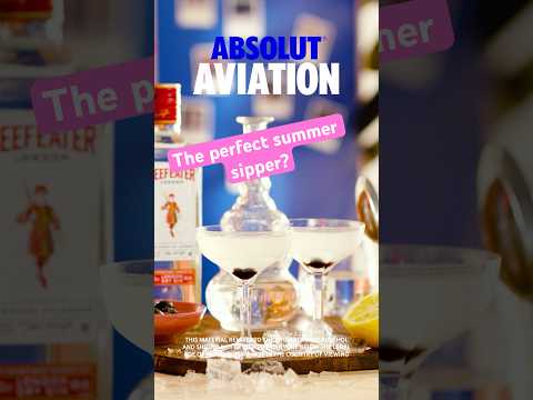 Is this the perfect summer sipper? – How to make an Aviation #absolut #drinks #recipe