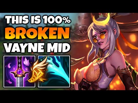 I tried Vayne Mid, she is definitely broken. (Lethality build is insane)