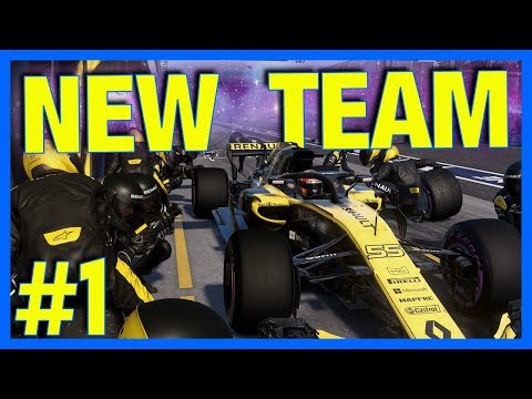 F1 2018 Career Mode : NEW TEAM!! (Part 1)