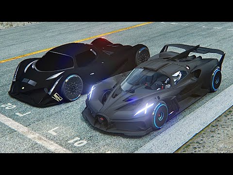 Bugatti Bolide Carbon Edition vs Devel Sixteen Total Black Edition - Drag Race