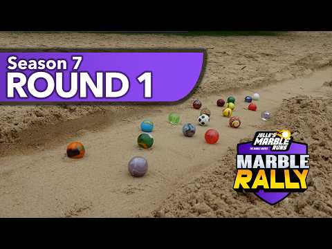 SAND MARBLE RACE 🌞S7: Round 1 - Jelle's Marble Runs